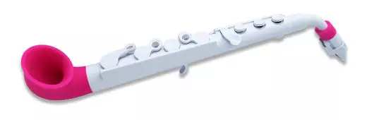 jSax Plastic Starter Saxophone - White/Pink
