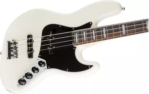 American Elite Jazz Bass, Rosewood Fingerboard, Olympic White