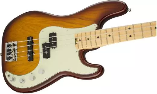 American Elite Precision Bass, Maple Fingerboard - Tobacco Burst