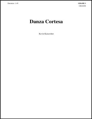 Eighth Note Publications - Danza Cortesa - Kaisershot - Concert Band - Gr. 1