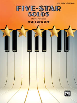 Alfred Publishing - Five-Star Solos, Book 4 - Alexander - Early Intermediate Piano - Book
