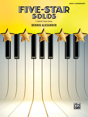 Five-Star Solos, Book 5 - Alexander - Intermediate Piano - Book