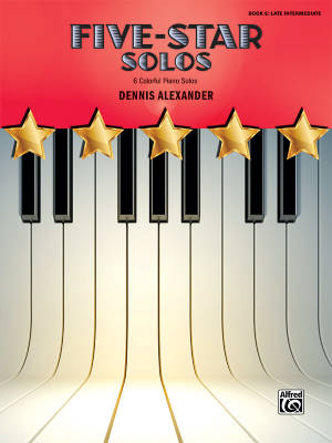 Five-Star Solos, Book 6 - Alexander - Late Intermediate Piano - Book