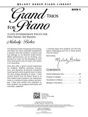Grand Trios for Piano, Book 6 - Bober - Piano Trio (1 Piano, 6 Hands)
