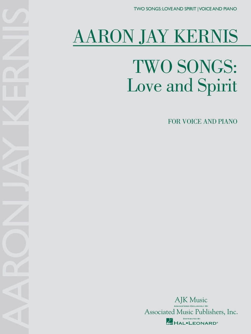 Two Songs: Love and Spirit - Kernis - Voice/Piano - Book