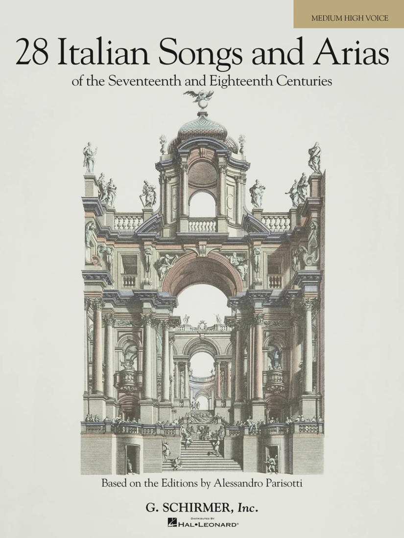 28 Italian Songs & Arias of the 17th & 18th Centuries - Parisotti - Medium High Voice/Piano - Book