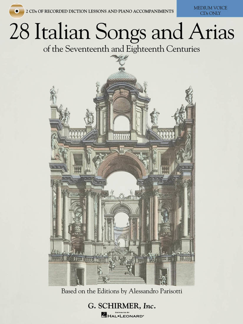 28 Italian Songs & Arias of the 17th & 18th Centuries - Parisotti - Medium Voice - 2 CDs
