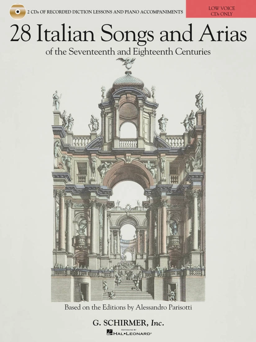 28 Italian Songs & Arias of the 17th & 18th Centuries - Parisotti - Low Voice - 2 CDs