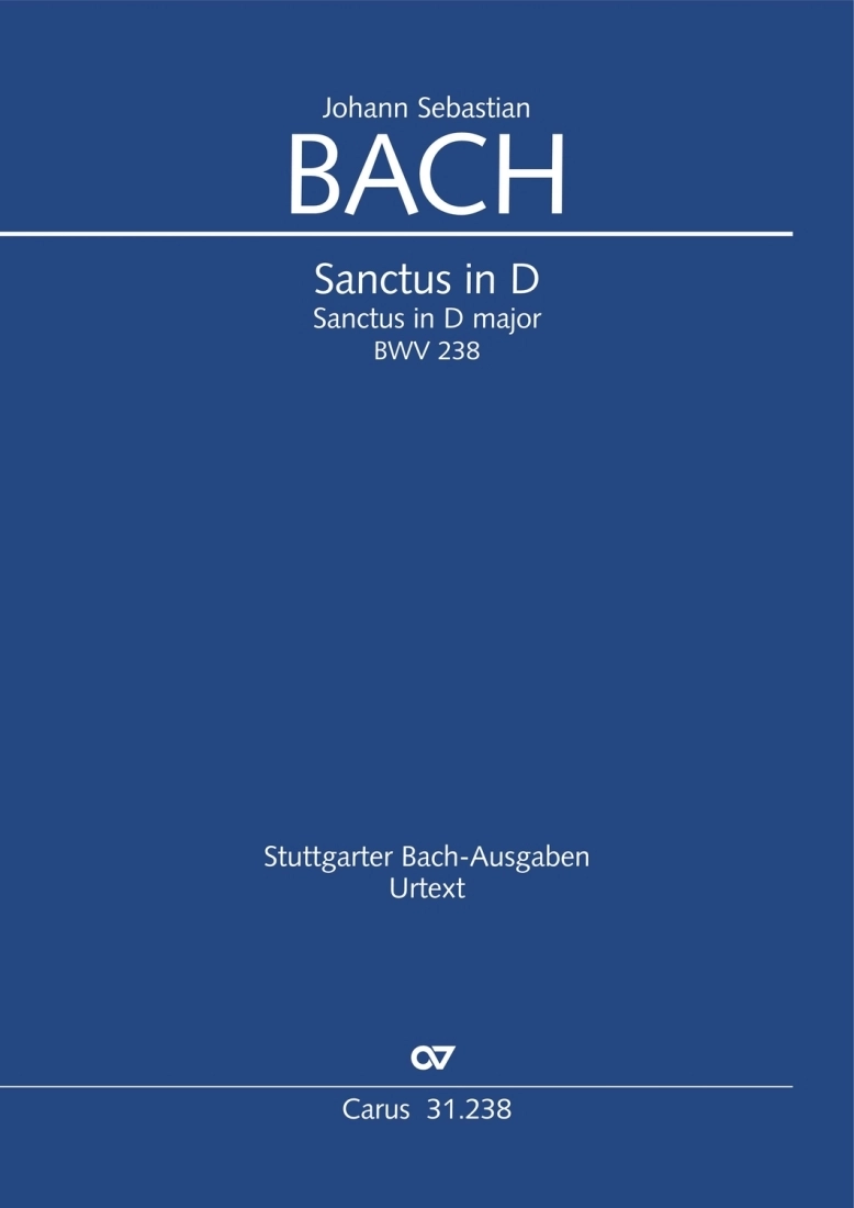 Sanctus D Major BWV 238 - Bach/Graulich/Horn - Full Score, SATB