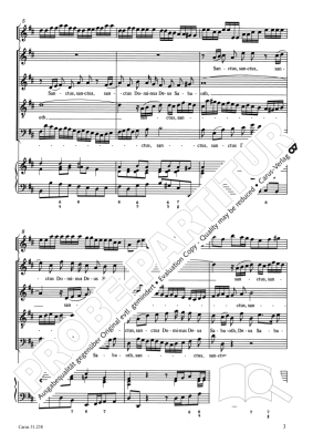 Sanctus D Major BWV 238 - Bach/Graulich/Horn - Full Score, SATB