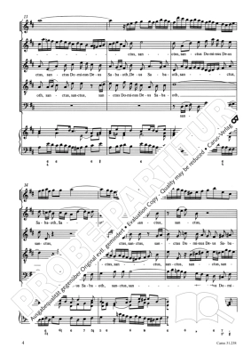 Sanctus D Major BWV 238 - Bach/Graulich/Horn - Full Score, SATB