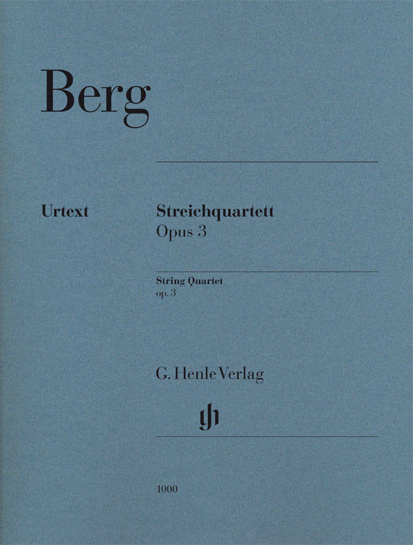 String Quartet op. 3 - Berg - Score/Parts