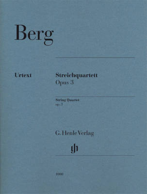 G. Henle Verlag - String Quartet op. 3 - Berg - Score/Parts