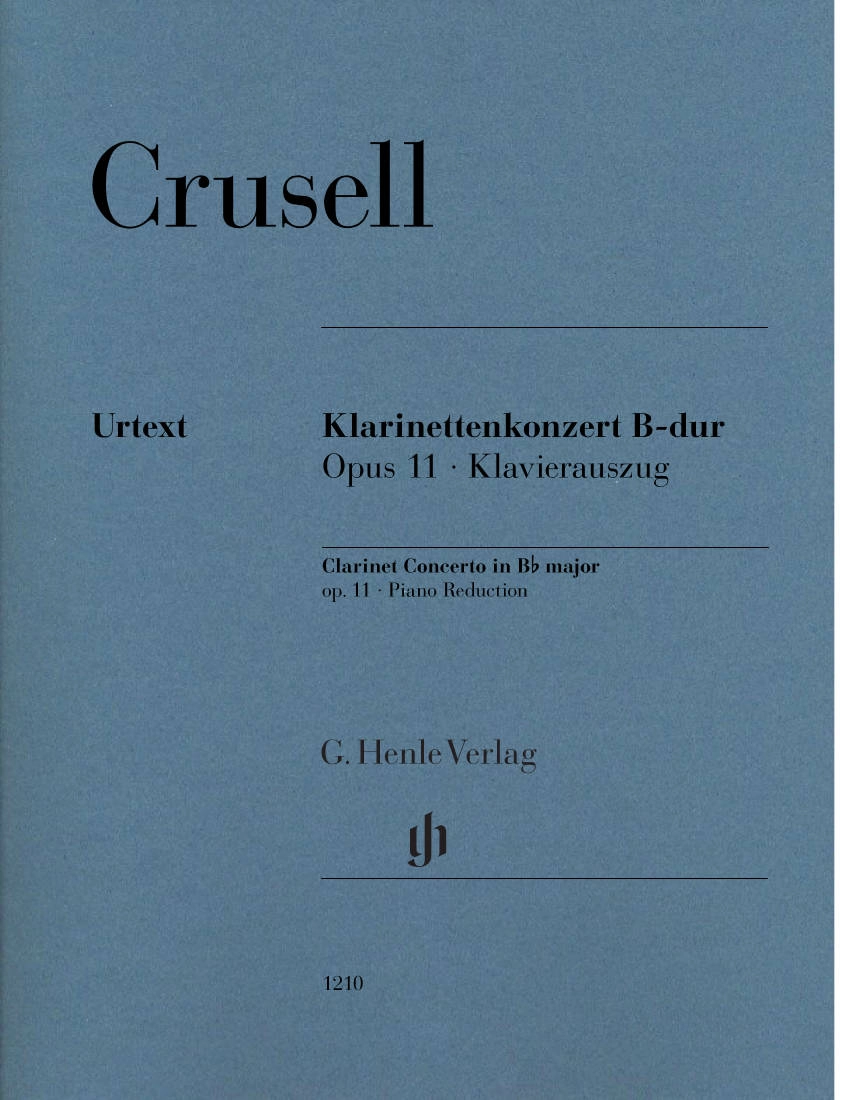 Clarinet Concerto B flat major op. 11 - Crusell - Clarinet/Piano Reduction - Book