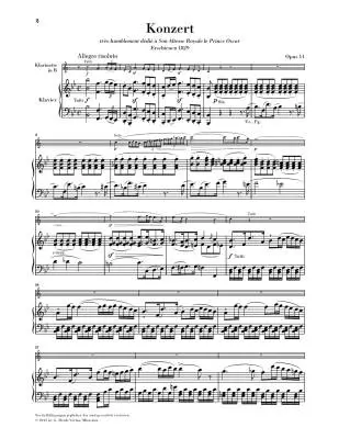 Clarinet Concerto B flat major op. 11 - Crusell - Clarinet/Piano Reduction - Book