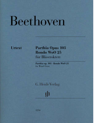 Parthia op. 103 - Rondo WoO 25 for 2 Oboes, 2 Clarinets, 2 Horns and 2 Bassoons - Beethoven - Woodwind Octet - Parts Set