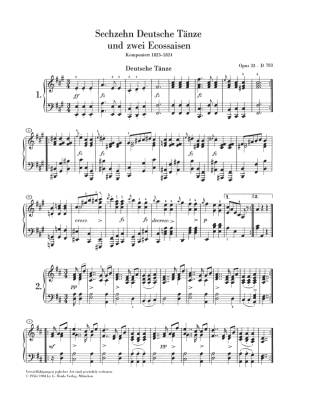 16 German Dances and 2 Ecossaises op. 33 D 783 - Schubert - Piano - Book