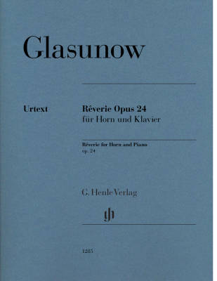 G. Henle Verlag - Reverie op. 24 - Glazunov - F Horn/Piano - Sheet Music