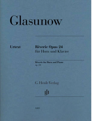 Reverie op. 24 - Glazunov - F Horn/Piano - Sheet Music