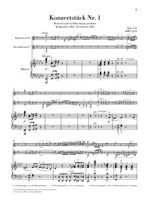 Concert Pieces op. 113 and 114 for Clarinet, Basset Horn (2 Clarinets) and Piano - Mendelssohn  - Book