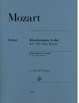 G. Henle Verlag - Piano Sonata A major K. 331 (300i) (with Alla Turca) - Mozart - Piano - Sheet Music