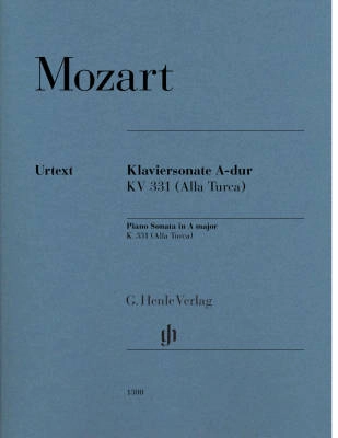 G. Henle Verlag - Piano Sonata A major K. 331 (300i) (with Alla Turca) - Mozart - Piano - Sheet Music