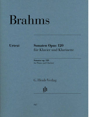 G. Henle Verlag - Sonates pour clarinette op. 120 - Brahms - Clarinette/Piano - Livre