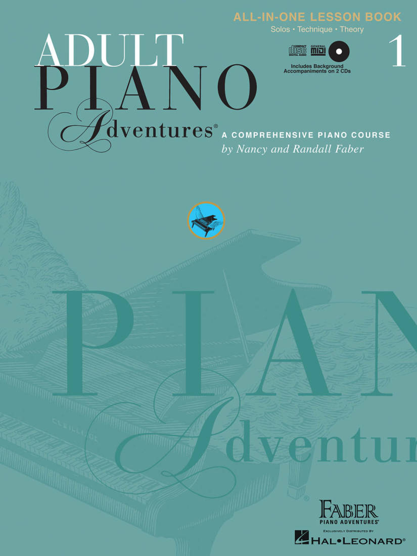 Adult Piano Adventures All-in-One Lesson Book 1 - Faber/Faber - Piano - Book/2 CDs
