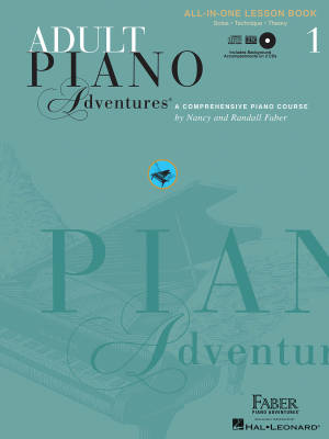 Faber Piano Adventures - Adult Piano Adventures All-in-One Lesson Book 1 - Faber/Faber - Piano - Book/2 CDs