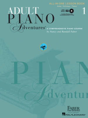 Faber Piano Adventures - Adult Piano Adventures All-in-One Lesson Book 1 - Faber/Faber - Piano - Book/2 CDs