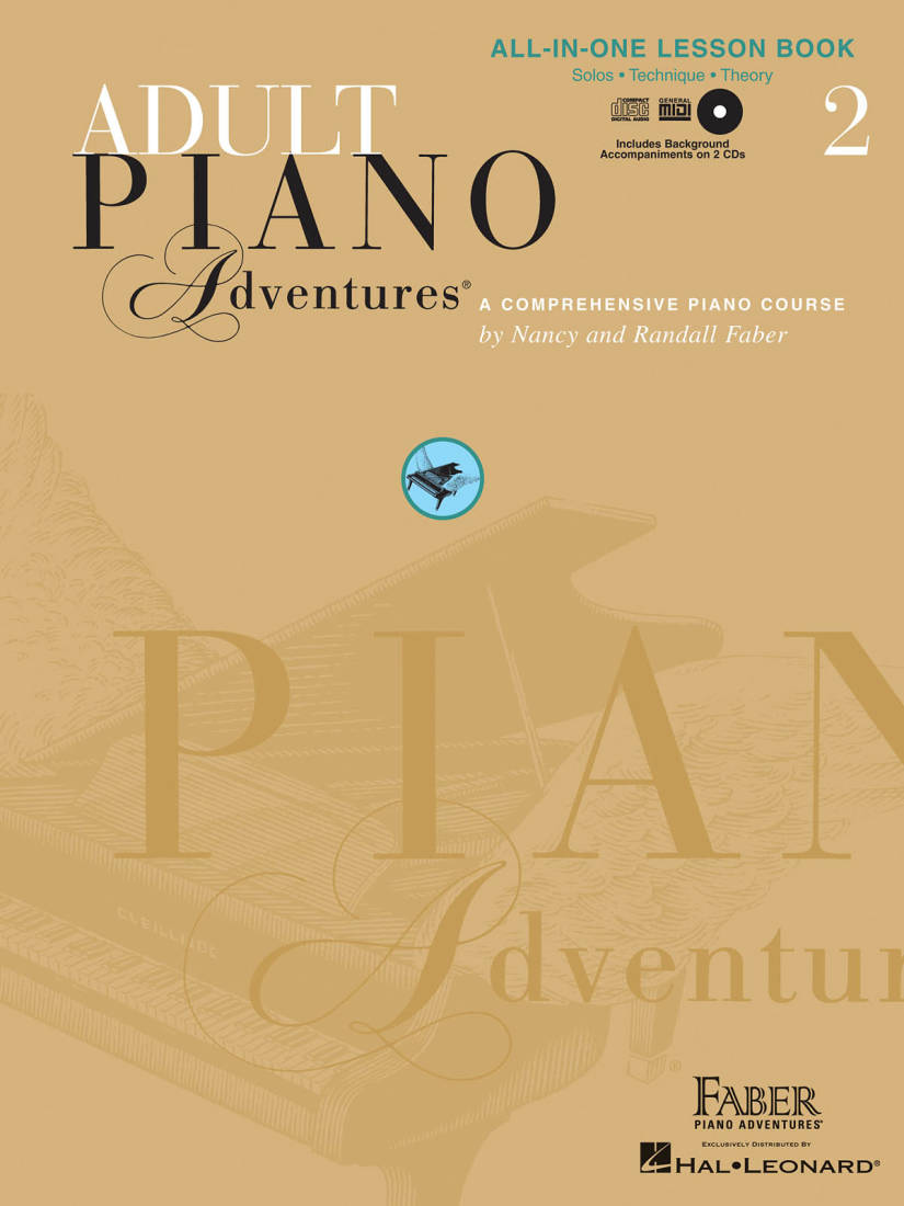 Adult Piano Adventures All-in-One Lesson Book 2 - Faber/Faber - Piano - Book/2 CDs