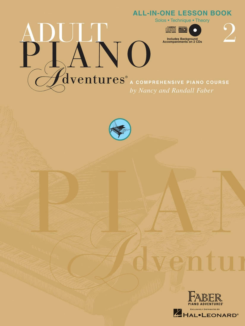 Adult Piano Adventures All-in-One Lesson Book 2 - Faber/Faber - Piano - Book/2 CDs