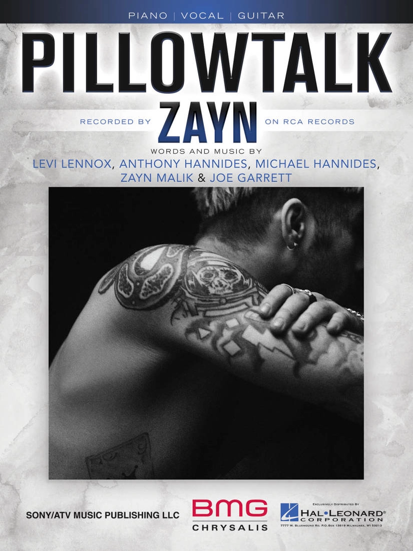 Pillowtalk - Malik - Piano/Vocal/Guitar - Sheet Music