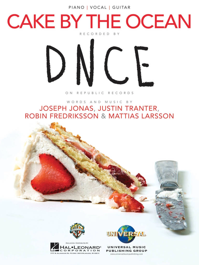 Cake by the Ocean - DNCE - Piano/Vocal/Guitar - Sheet Music