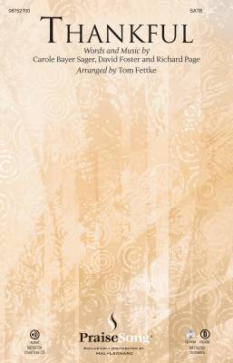 Thankful - Sager/Page/Foster/Fettke - SATB