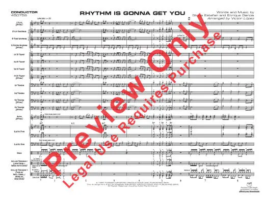 Rhythm Is Gonna Get You - Estefan/Garcia/Lopez - Jazz Ensemble - Gr. 2.5
