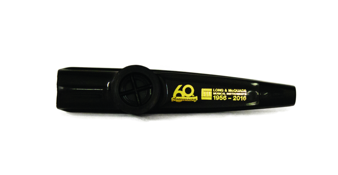 Solutions 60th Anniversary Plastic Kazoo Black/Gold Long & McQuade