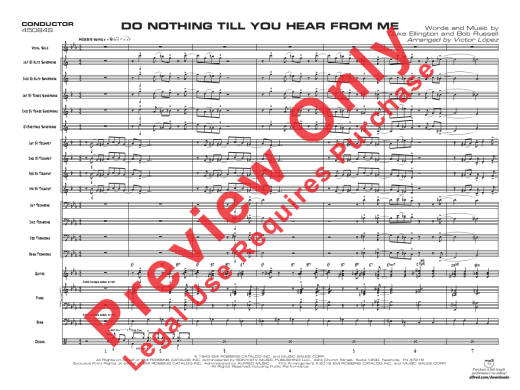 Do Nothing Till You Hear from Me - Ellington/Russell/Lopez - Vocal/Jazz Ensemble - Gr. 3