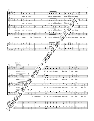 On Monday I Never Go to Work - Risky Encores #1 - Traditional/Fankhauser - SATB