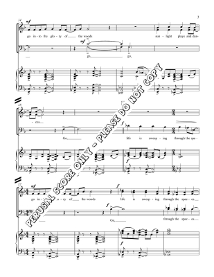 Go Into the Glory of the Woods - Carr/Tate - SATB