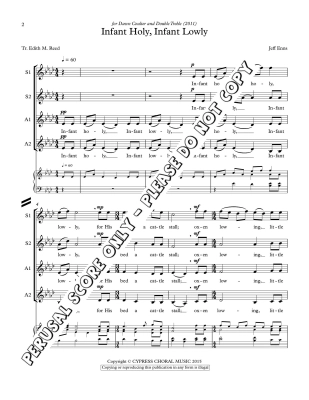 Infant Holy, Infant Lowly - Enns - SSAA