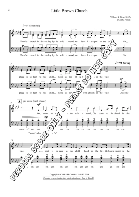 Little Brown Church - Pitts/Nickel - SATB