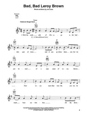 Jim Croce for Ukulele - Book