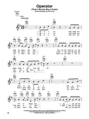 Jim Croce for Ukulele - Book