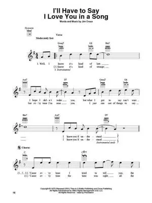 Jim Croce for Ukulele - Book