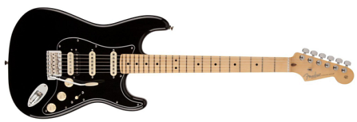 USA Stratocaster Pro HSS Maple with Gig Bag - Black