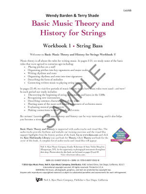 Basic Music Theory and History for Strings, Workbook 1 - Barden/Shade -  String Bass - Book