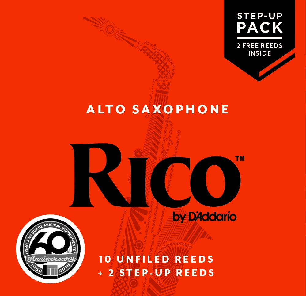 Orange Box Alto Sax Reeds - 2.5, 10-Pack w/2 Bonus Reserve Reeds