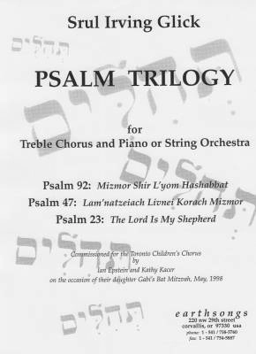 Earthsongs - Psalm Trilogy Nr 3, Psalm 23 - Glick - SSA