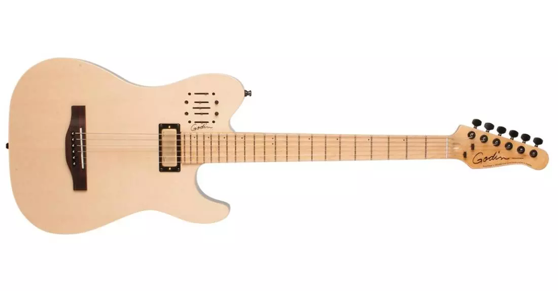 Acousticaster Deluxe MN with Bag - Natural
